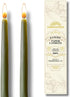 Candlestock 8 Inch Real Bayberry Taper Candle Pair, Pure Bayberry and 100% USA Beeswax Blend, Dripless
