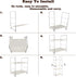 kaileyouxiangongsi Plastic/Metal 2-Tier Freestanding Stackable Organizer Shelf for Bathroom Countertop and Kitchen