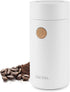 Aroma Housewares Mini Coffee Grinder and Electric Herb Grinder with Stainless Steel Grinding Blades, 40g, White