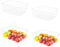 Freezer Organizer Bins - Upright Baskets for 16, 17, 21 cu.ft Standup Freezer, Wire Storage Baskets with Handles, 4Pcs,