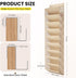 20-25 Closet 10-Tier Pairs Over the Door Shoe Organizer, Clear Pockets Shoe Rack for Door, Hanging Shoe Rack for Boots