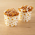 Restaurantware 50 Disposable Paper Baking Cups, 4.5 Ounce Greaseproof Oven-Ready White Muffin Liners with Gold Star
