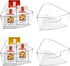 URALFA Lazy Susan Organizers Set of 4, 10"x 9.5"x 4" Corner Cabinet