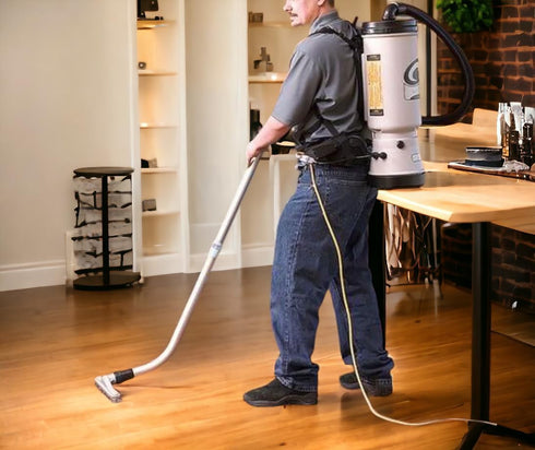 ProTeam 100623 14-inch Hard Surface Floor Tool with Nylon Brush, Gray Vacuum Floor Brush for Low-Gloss Finish