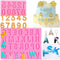 Letters Molds, 26 Silicone Fondant Molds for Baking Desserts and Cake Decoration