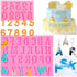 Letters Molds, 26 Silicone Fondant Molds for Baking Desserts and Cake Decoration