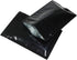 QQ Studio Double-Sided Metallic Foil Locking Bag, 7.5x10cm (3x4), Durable Flat Style, Black