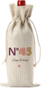 Happy 45th Birthday Party Decorations, Unique 45 Year Old Gifts for Men and Women, Wine Bag