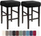 LIULIWEIFA Bar Stool Covers Rectangle Set of 4/2/1 Saddle Bar Stool Covers Slipcover