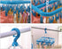 SteelFever Clothes Drying Hanger, Foldable Drying Rack with 32 Clips for Clothes, Underwear, Socks (Blue)