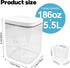 5.5L 1pack Laundry Detergent Dispenser with One-Press Lid, Laundry Powder Container for Laundry Room Organization