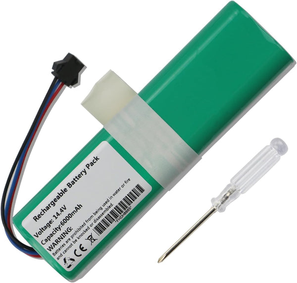 MULS 6000mAh Vacuum Battery Replacement for Coredy L900 L900W L900X Sweeping Robot Vacuum Cleaner with Tools