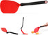 Dreamfarm Chopula Non-Stick-Safe Super-Flexible Spatula, 12" Red with Strong Flat Edge