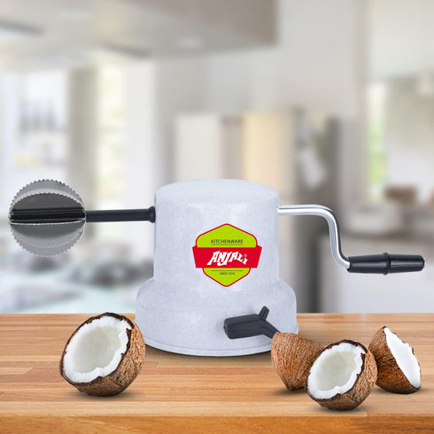 Coconut Scrapper Pealer Grater Shredder with Vacuum Base, Indian Mixers and Wet Grinder