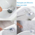 Ryhiac 2 Pack Curved Toilet Bowl Brush Without Holder for Bathroom, Compact Toilet Brush Durable Under The Rim