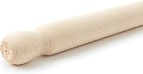 Tuuli Kitchen French Wooden Rolling Pin, Baking Roller for Pizza, Pasta, Puff and Other Doughs (40 x 4 cm)