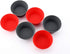 12 Pack Reusable Nonstick Jumbo Silicone Baking Cups, Round Cupcake and Muffin Liners, 3.8 Inch, Red and Gray