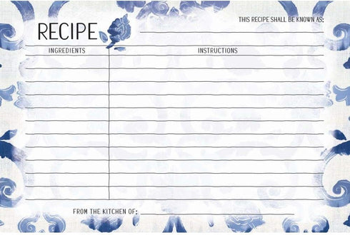 Lang Companies, Pantia Vie 4x6 Recipe Card by Patina Vie