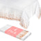 Prestee 4 Pack Rose Gold Plastic Table Cloth Disposable - 54x108 Inch Rectangle Tablecloths for Wedding and Party -