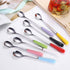 Mixing Spoons Set of 8, Stainless Steel Iced Teaspoons with 7.6-Inch Ceramic Handles