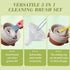 Straw Cleaner Brush for Owala FreeSip 24oz/32oz/40oz, Silicone Long Handle Bottle Brush with 3 in 1 Cup Lid Cleaning