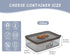 Yomjarl Cheese Container for Refrigerator,Cream Cheeses Storage Box,Cheese Keeper with Airtight Lid and Time
