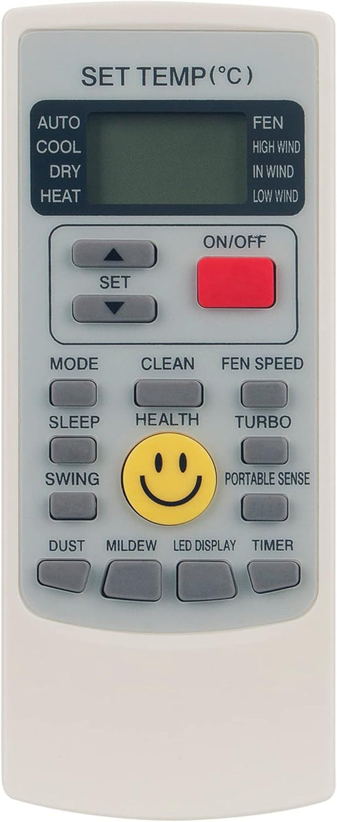 YKR-H/009E AC Remote Control Replacement for AUX Air Conditioner Models YKR-H/001E, YKR-H/002E