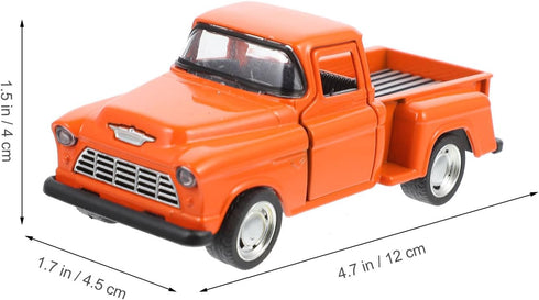 4.92X1.96X1.57In TOYANDONA Small Pickup Truck Model Miniature Figurine Kids Toy Gift for Home Decor Tabletop Display