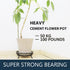 11.8 Inches, Yimobra Metal Plant Stand for Outdoor Indoor, Heavy Duty Flower Pots Holder Rustproof Wrought Iron Planter