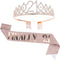 Finally 21 Rose Gold Sash and Crystal Tiara Set for 21st Birthday Party Decorations