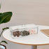 dedoot Plastic Drawer Organizer, Clear Acrylic Vanity Desk Storage with 3 Compartments for Makeup and Jewelry