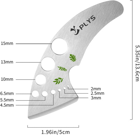 9 2026 Plys Herb Stripper Tool for Basil - Stainless Steel Kitchen Herb Cutter Holes, Unique Chef Tools for Kale