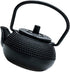 YARDWE Vintage Cast Iron Tea Pot, Small Teapot with Infuser for Loose Tea (Black, 2.83X2.75X1.69in)
