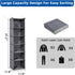 6-Shelf Closet Closet 2 Hanging Organizer and Storage, Collapsible Hanging Shelves for with Side Pockets, Hanging Shoe
