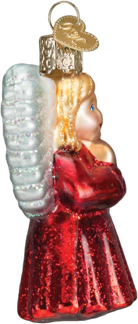 Old World Christmas Collection Glass Blown Ornaments for Christmas Tree, Baby Angel