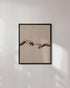 HAUS AND HUES The Creation of Adam Poster by Michaelangelo, Light Academia Aesthetic Room Decor, UNFRAMED 12x16 Beige