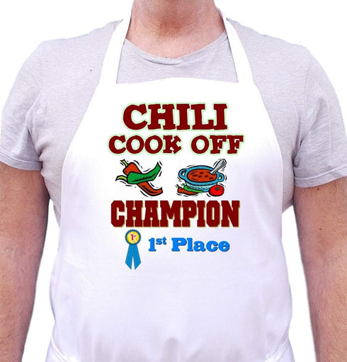 Chili Cook Off Champion Apron, First Place Award Winning Chili Contest Prize