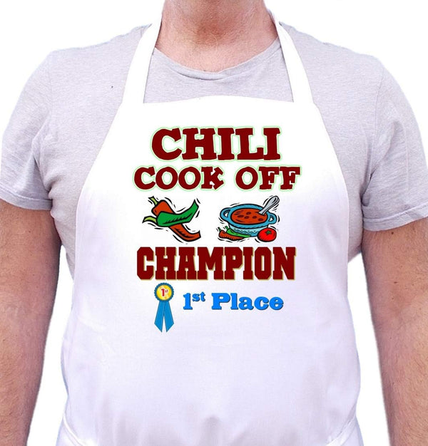 Chili Cook Off Champion Apron, First Place Award Winning Chili Contest Prize