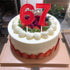 2.76in Birthday Candles Glitter Cake - Red Number 7 Candles Topper Decoration for Party Celebration