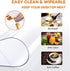 36 inch 1.5mm Multi-Size Dia Round PVC Clear Table Protector Thick Plastic Tablecloth Large Clear Vinyl Table Pad Mat