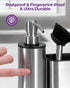 Set 3 1, Countertop ODesign Kitchen Soap Dispenser - in Stainless Steel Dish Soap Dispenser with Sponge Holder, Dish