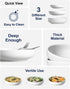 45 oz, Set 8.5 Inch, Set 4, LE TAUCI Pasta Bowls Salad Bowls for Serving Soup, Pasta, Noodle, Dinner, Large Kitchen