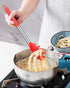 Kitchen Heat Resistant Silicone Pasta Fork, Pack of 2 Noodle Spoon Server, BPA Free Spaghetti Strainer, Best Cooking