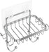 ODesign Soap Dish Holder SUS304 Stainless Steel with 6 Hooks Loofah Bath
