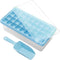 Silicone Ice Cube Tray with Leak-Proof Lid & Storage Bin | BPA-Free 36-Piece Nugget Ice Molds with Spill-Resistant Cover