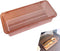 Flatware Tray with Lid, Kitchen Cutlery Storage Container for Silverware and Utensils, Brown