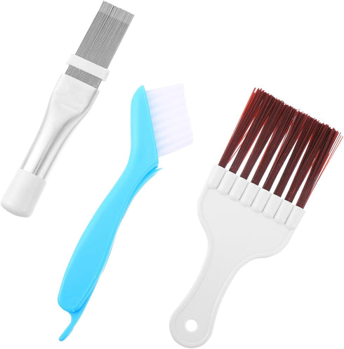 HOMSFOU Air Conditioner Cleaning Brush Set, Kitchen Cleaning Brush, Cooling Fin Comb Cleaner Tool for A/C Condenser
