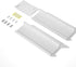 Set 2, 15.7 Inch Alsonerbay White Floating Shelves Wall Mounted of Modern White Shelves with Lip, Wood Wall Shelves