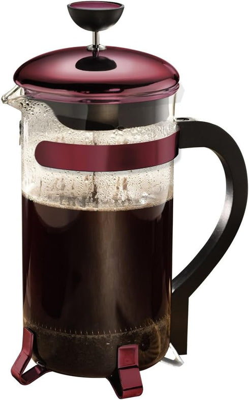 Primula Classic 8-Cup Coffee Press, Metallic Red