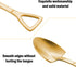 2piece Gold Shovel Shape Spoons- Stainless Steel Spoon Long Handle Coffee Ice Cream Afternoon Teaspoon for Home Kitchen